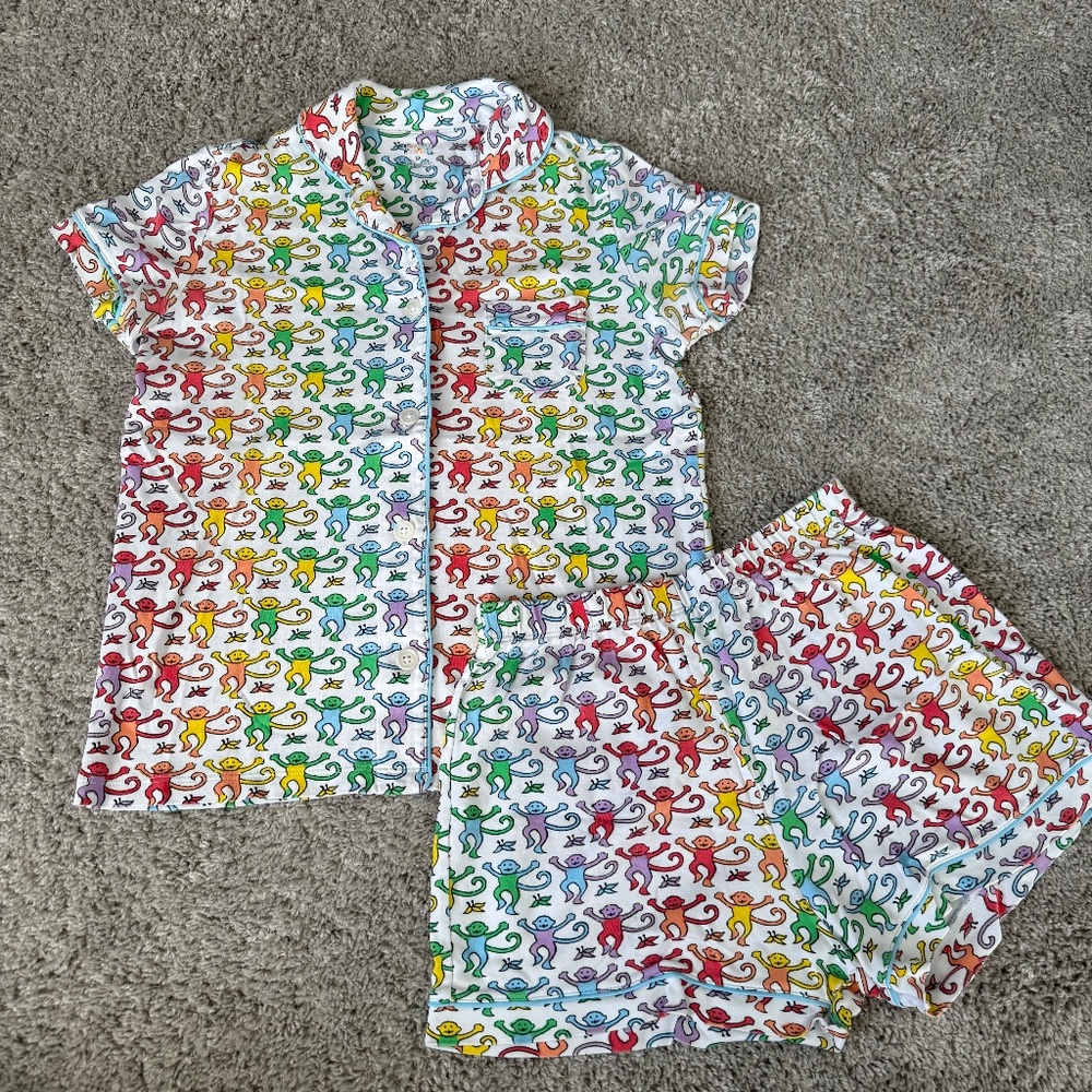Roller Rabbit Monkey Polo Pajamas- DISCO